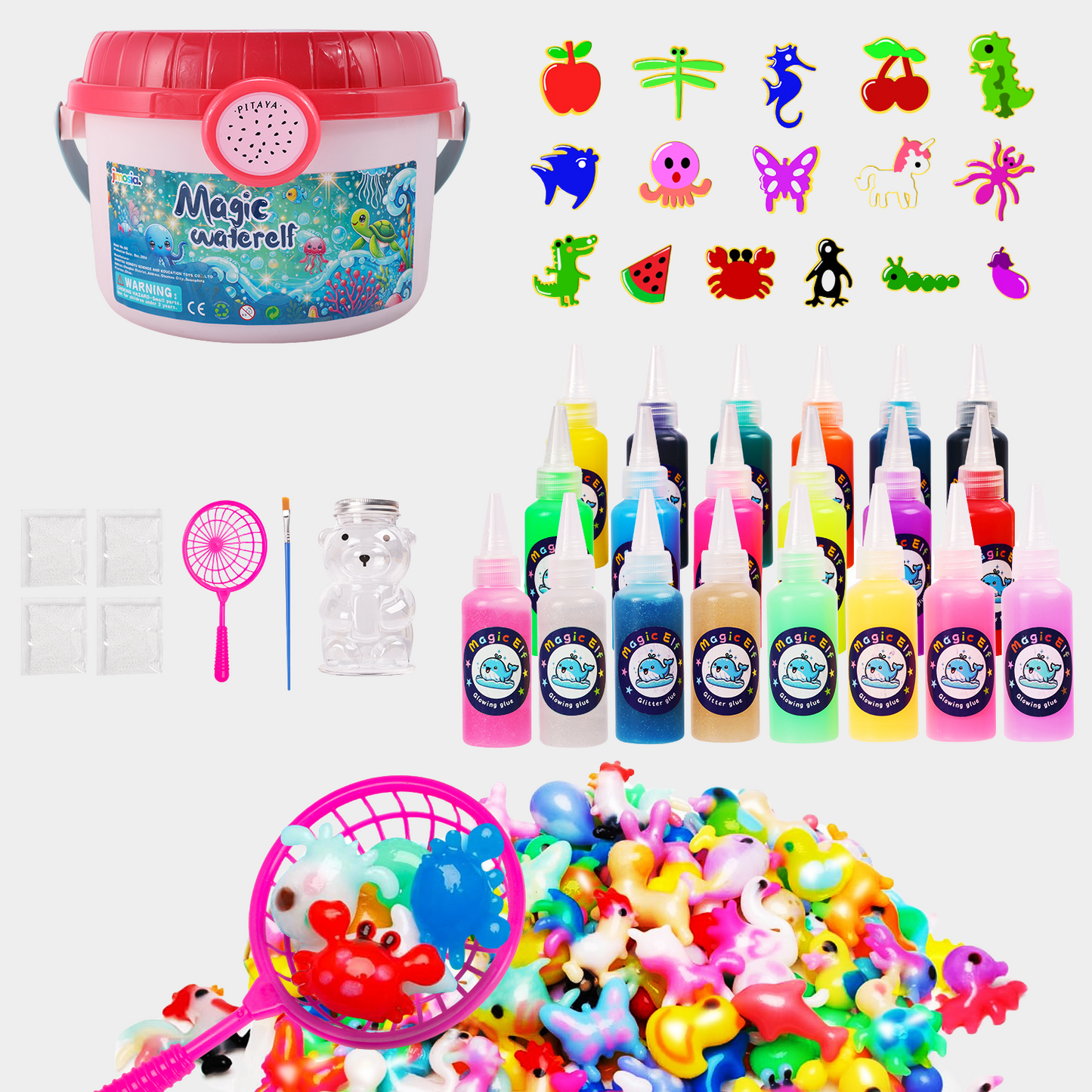 Magic Water Elf  Kit for Kids-Dragon fruit bucket