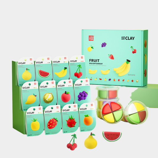 Loufor Air Dry Clay Kit for Kids-Fruit Enlightenment