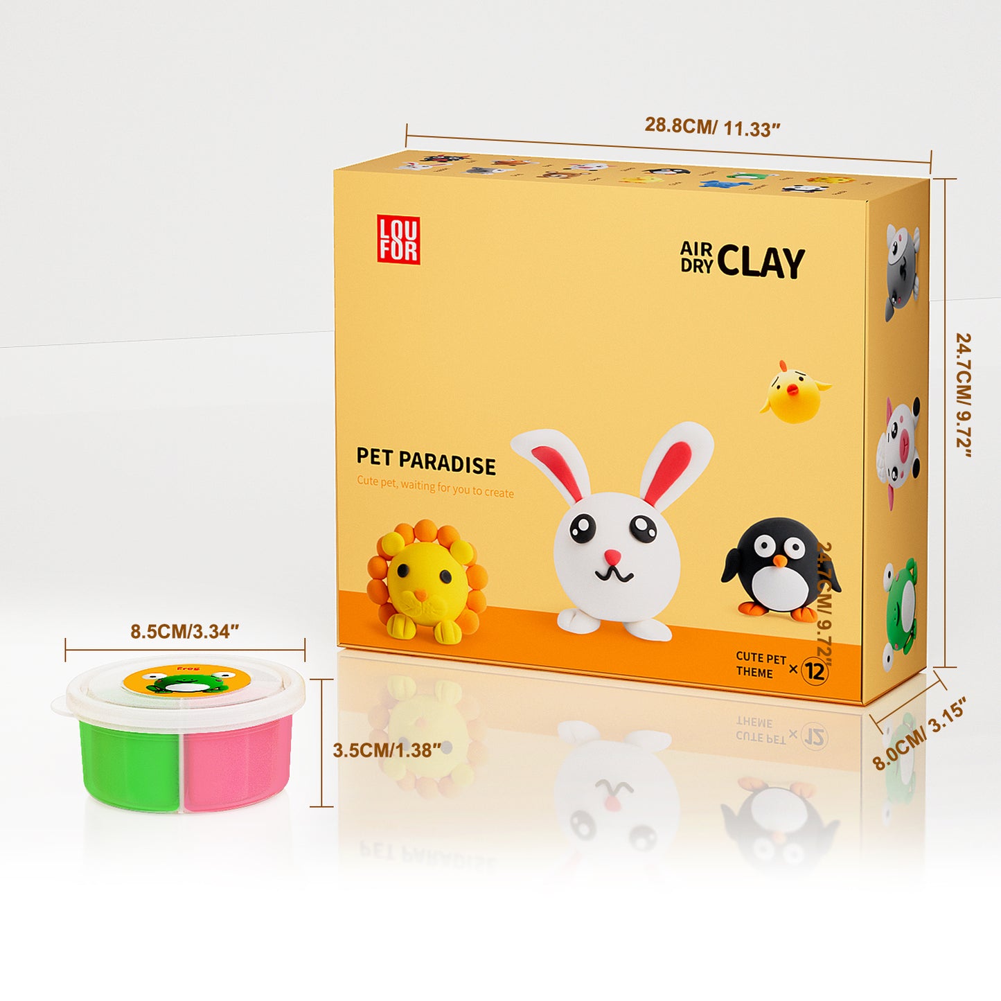 Loufor Air Dry Clay Kit for Kids-Pet Paradise