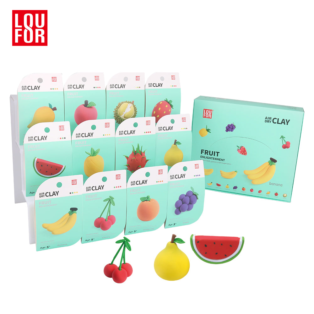 Loufor Air Dry Clay Kit for Kids-Fruit Enlightenment