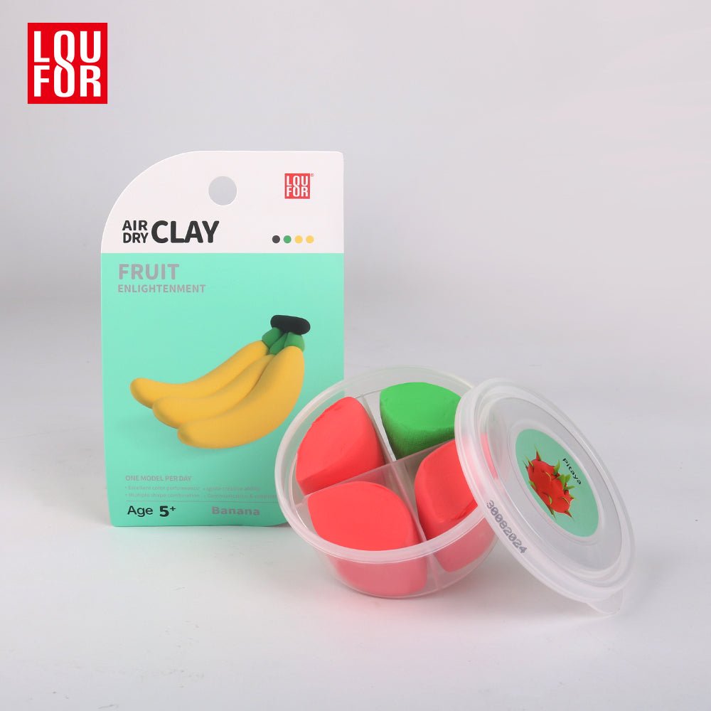 Loufor Air Dry Clay Kit for Kids-Fruit Enlightenment