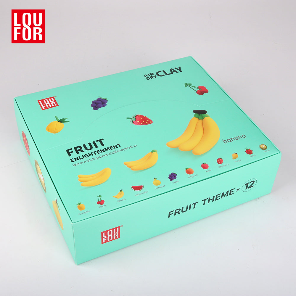 Loufor Air Dry Clay Kit for Kids-Fruit Enlightenment